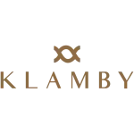 Wearing Klamby company logo